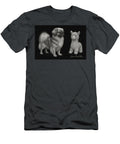 Tibetan Spaniel and Toy Alpaca Illustration Janice Maclellan T-Shirt
