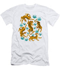 Tigers Dance in Tropical Forest Illustration Julien T-Shirt