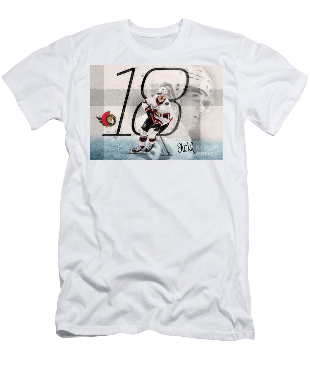 Tim Stutzle with Signature Mark Mcduffy T-Shirt