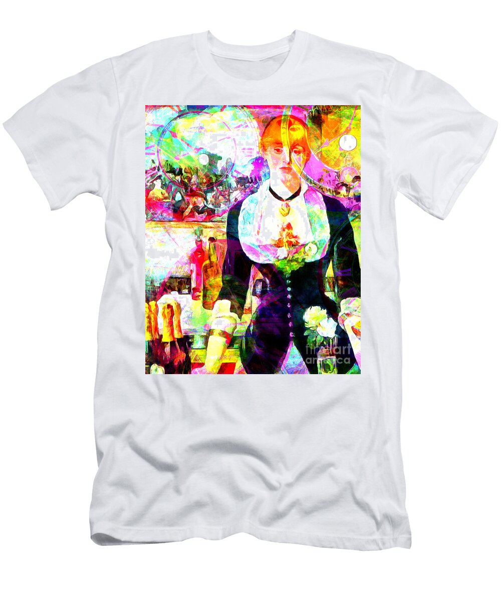 Timeless Art a Bar At the Den Folies Bergere 20160228 Vertical Wingsdomain Art and Photography T-Shirt