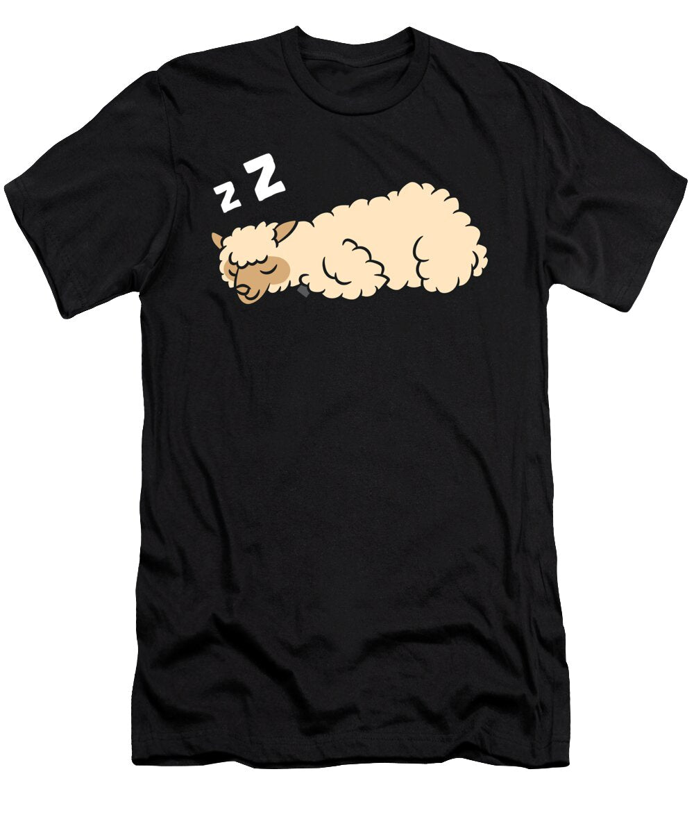 Tired Alpaca Pajama Love Alpacas Eq Designs T-Shirt