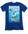 To the Rescue Painting Blue Brisbane Australia Abstract Landscape Fantasy Rescue Zen Activity Algae Animal Art Artistic Astrology Background Beautiful Beauty Blue Cancer Color Crab Crabs Creative N Akkash T-Shirt