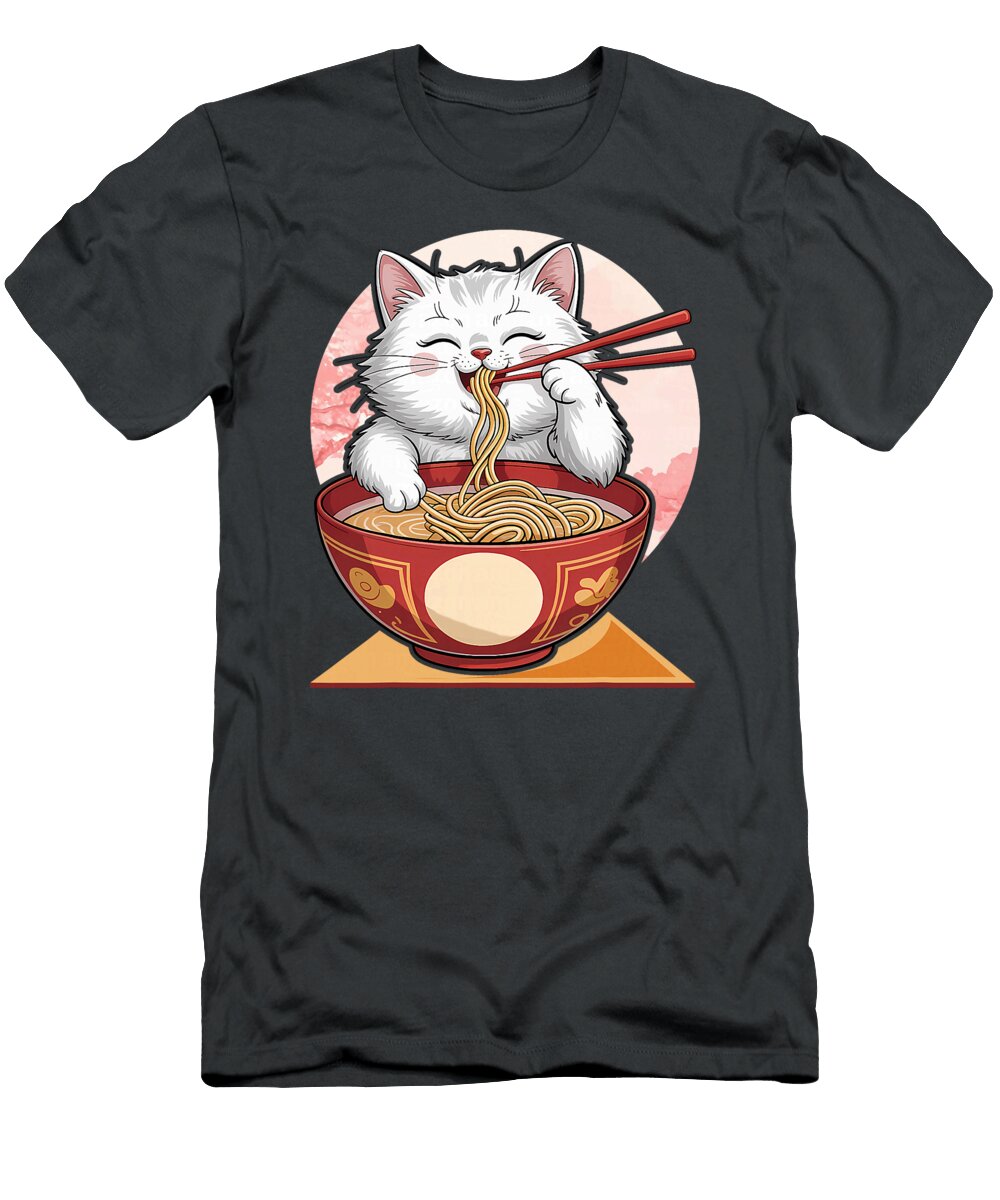Tokyo Tiger Cat Ramen Graphic Japanese Kawaii Zyneu Gangd T-Shirt