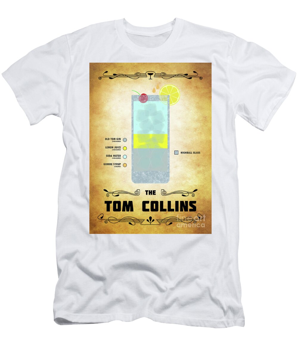 Tom Collins Cocktail Classic Bo Kev T-Shirt