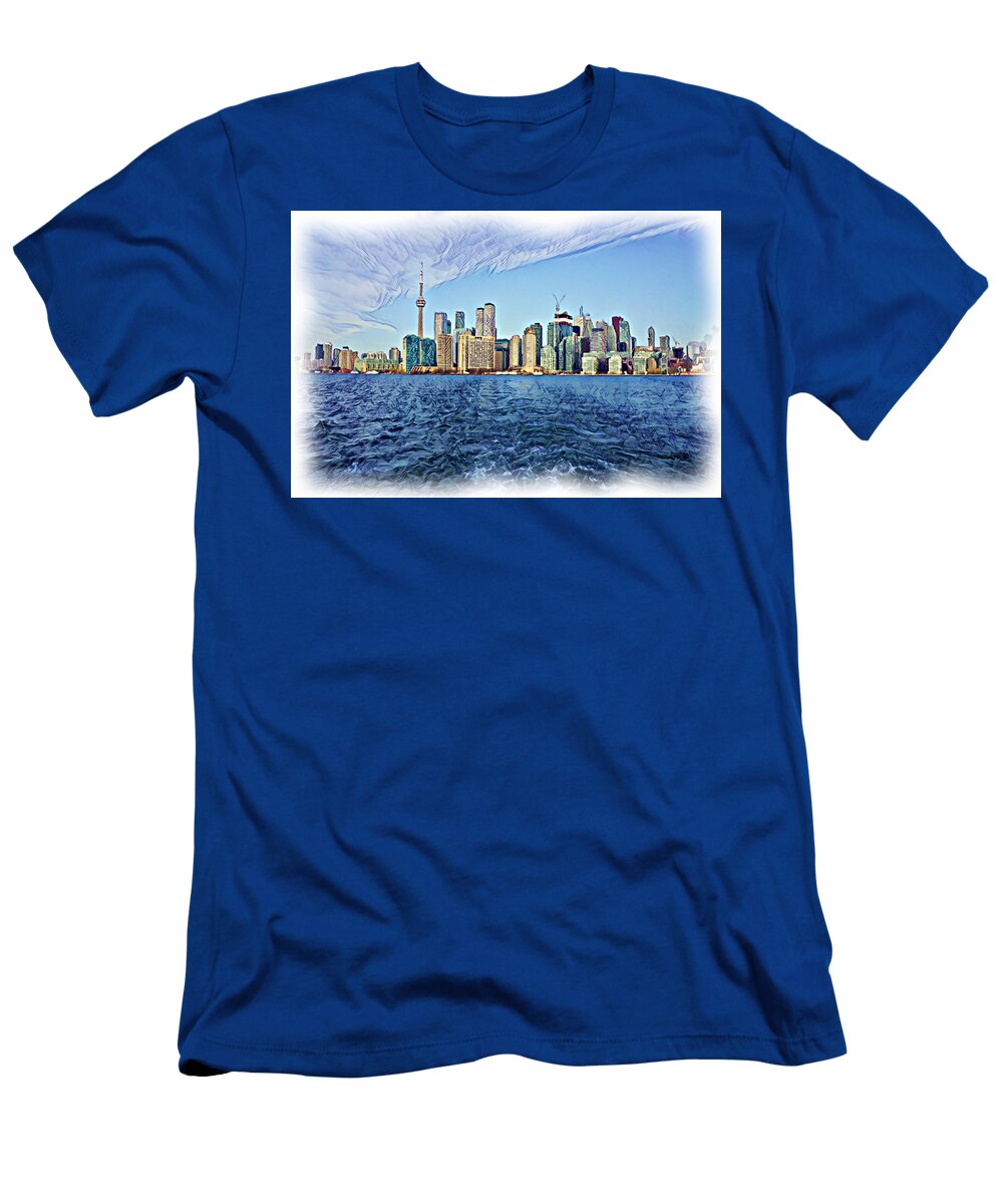 Toronto Morning Skyline Maria Faria Rodrigues T-Shirt