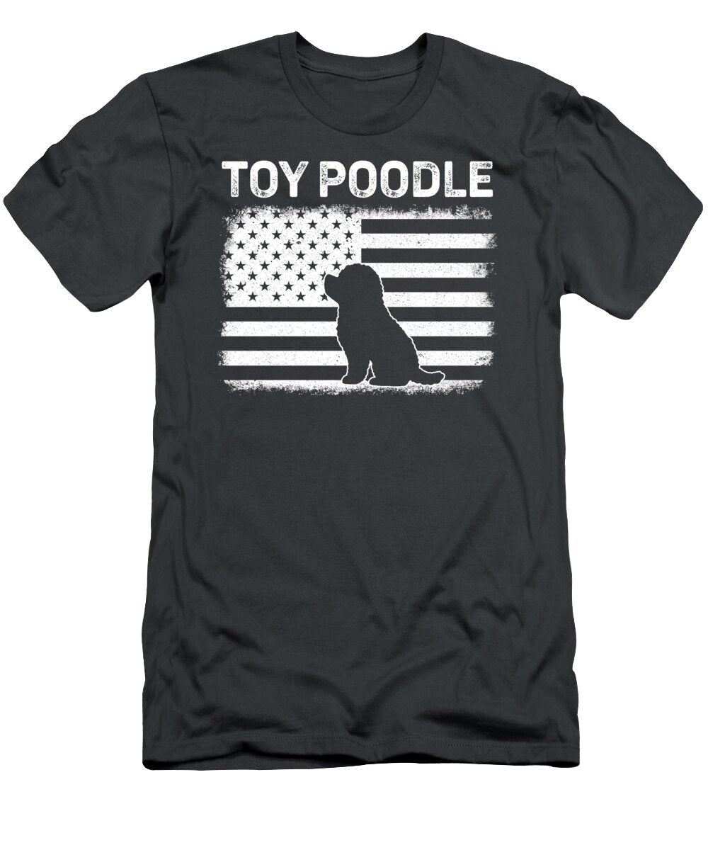 Toy Poodle American Flag Job T-Shirt