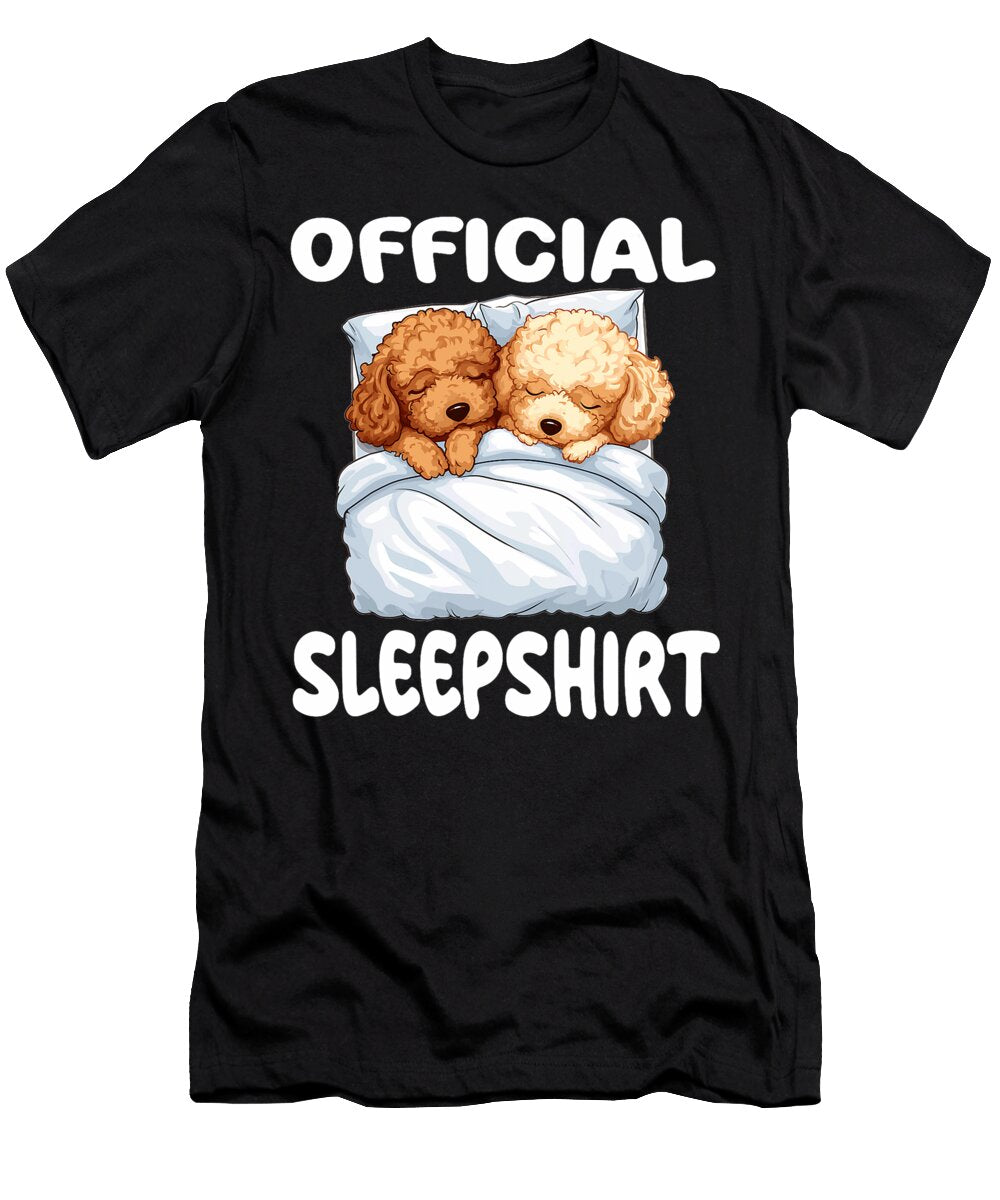Toy Poodle Dog Official Sleep Natalie Lidford T-Shirt