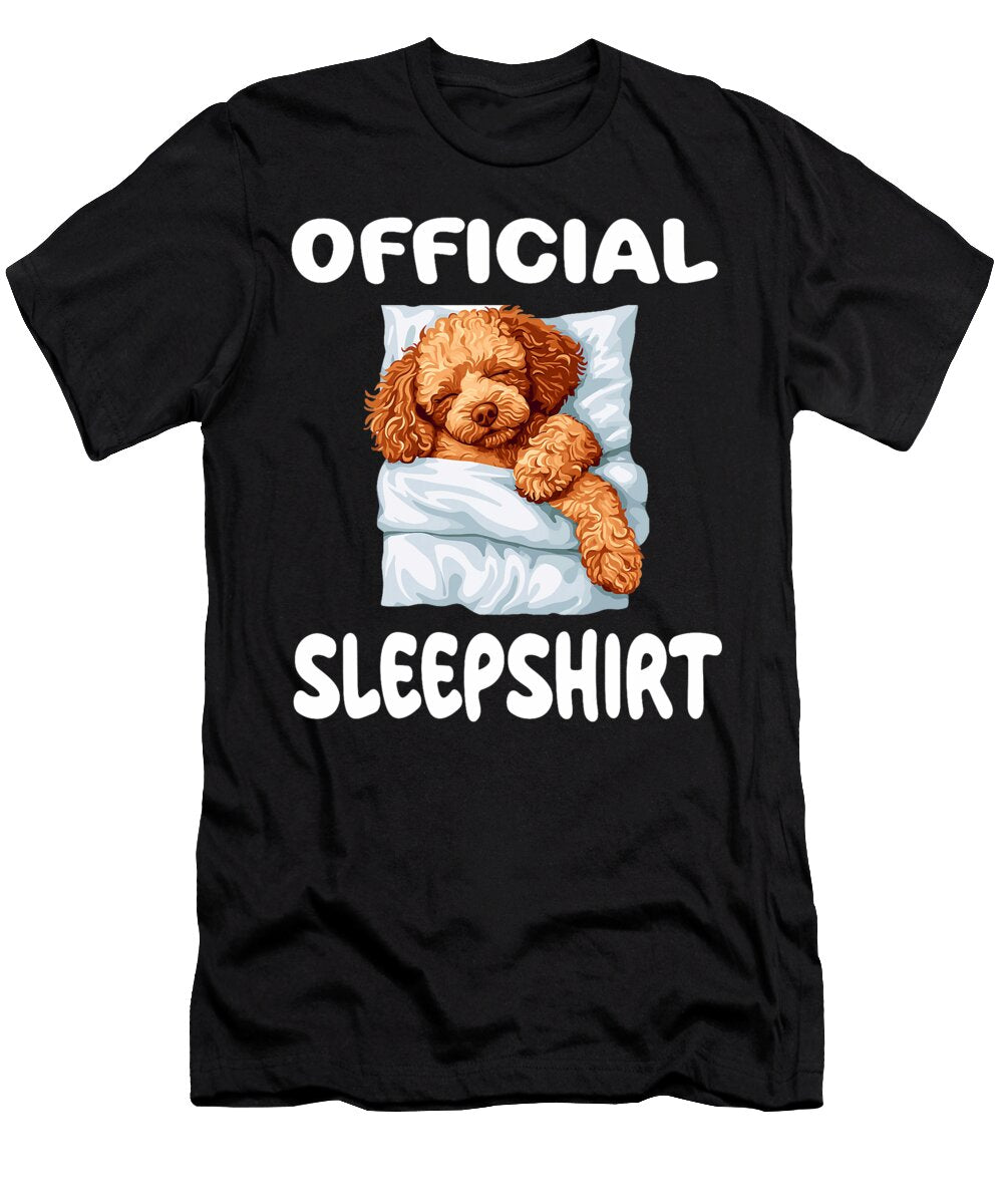 Toy Poodle Dog Official Sleep Pajamas Nightgown Natalie Lidford T-Shirt