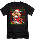 Toy Poodle Dog Xmas Lights Ugly Santa Toy Poodle Yah Lishr T-Shirt