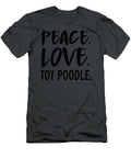 Toy Poodle Peace Love Job T-Shirt