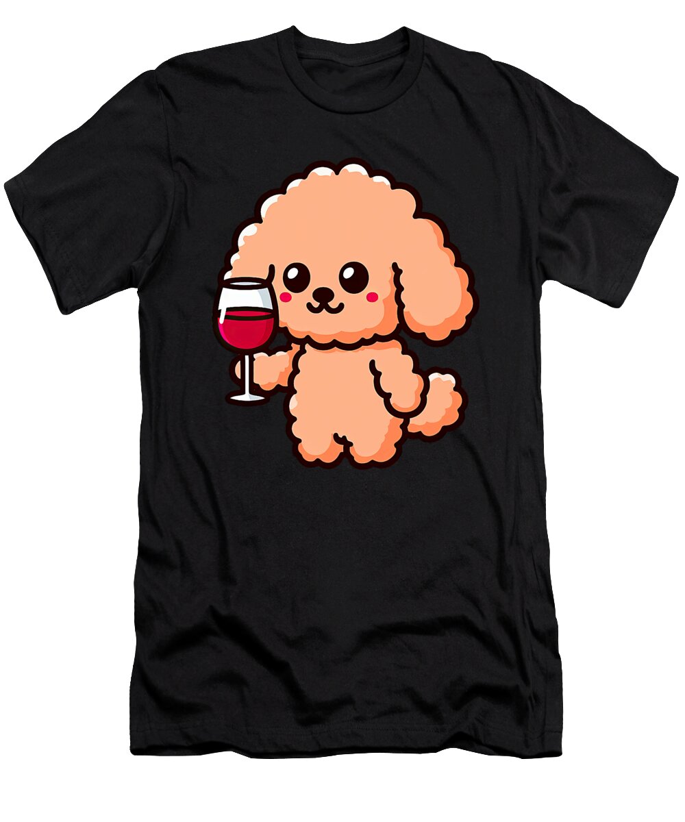 Toy Poodle Wine Funny Dog Beverage Zyneu Gangd T-Shirt
