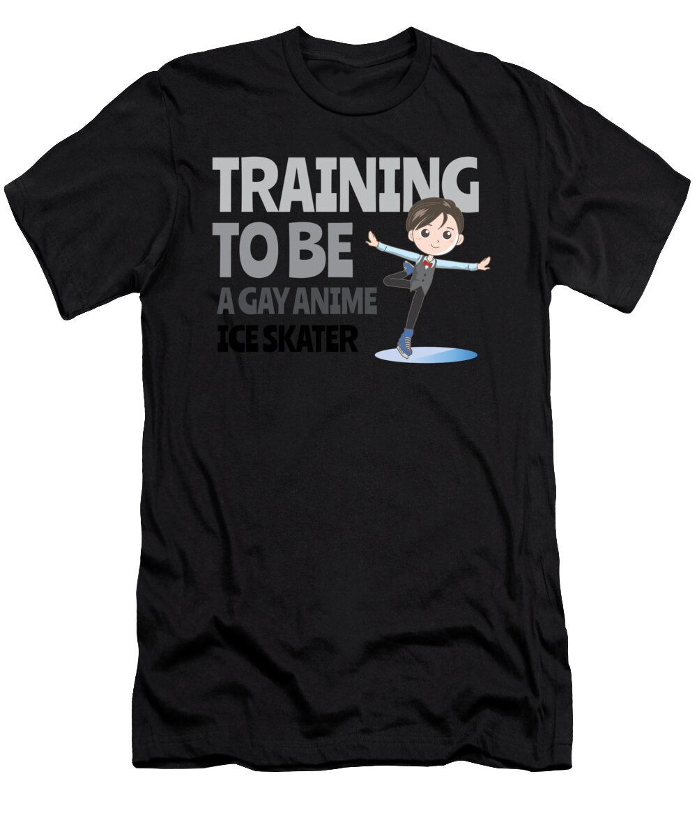 Training to Be a Gay Anime Ice Sakter Kaylin Watchorn T-Shirt