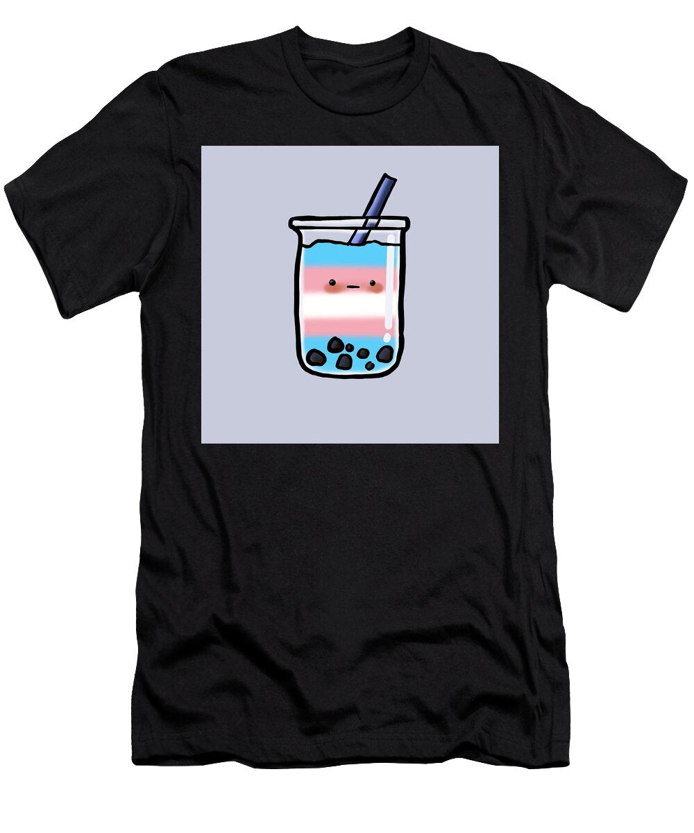 Transgender Boba Print Lemoncat Studios T-Shirt