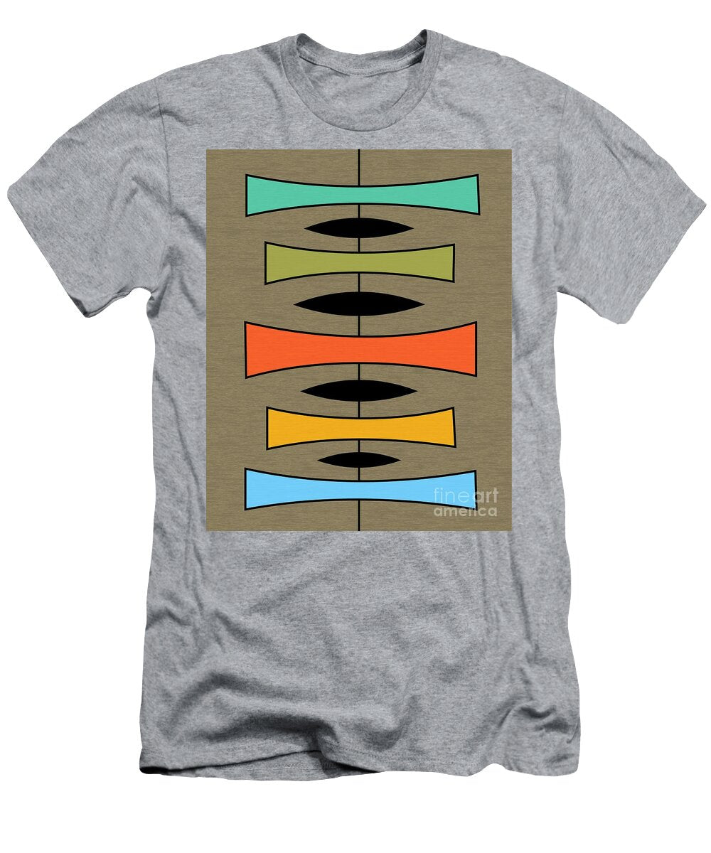 Trapezoids 2 on Brown Donna Mibus T-Shirt