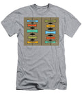 Trapezoids 3 on Tan Donna Mibus T-Shirt