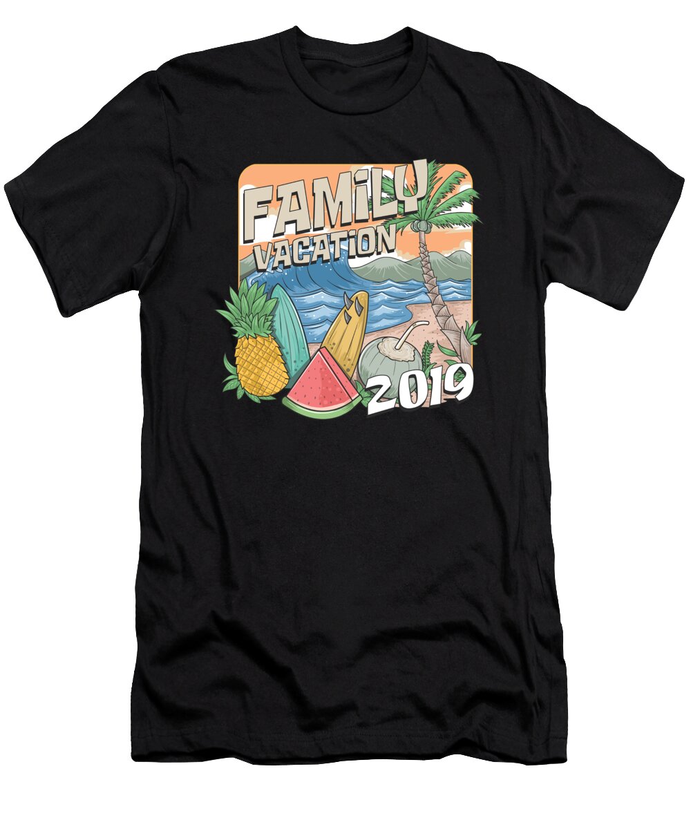 Traveling Beach Lover Summer Vacation Travel Surfer Diver Swimmer Gift Family Vacation 2019 Thomas Larch T-Shirt