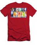 Tree Colorful Gin Tonic Cocktails in Glasses on Bar Counter Cocktails T-Shirt