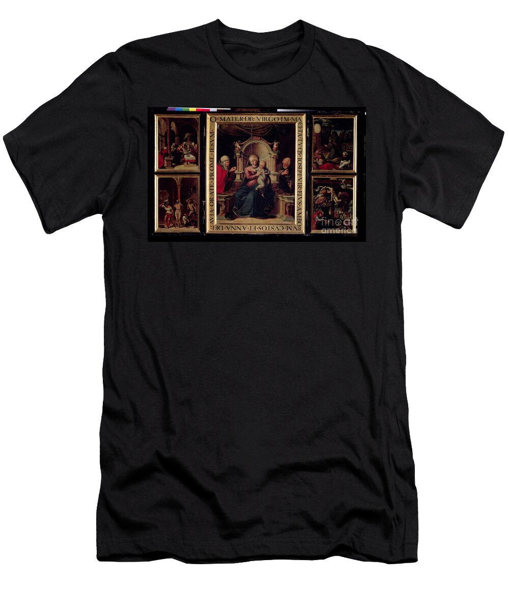 Triptych From the Capilla De Las Reliquias Spanish School T-Shirt