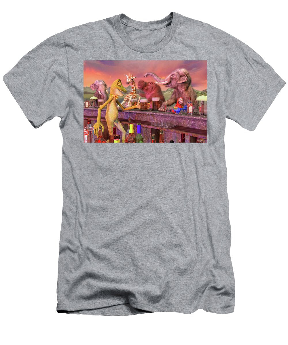 Tropical Paradise Sunset Bar Betsy Knapp T-Shirt
