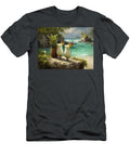 Tropical Paradise with Pina Coladas Mindscape Arts T-Shirt