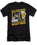 Truck Driver Beer Rig Trucking Old Man Trucker Crazy Squirrel T-Shirt