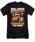 Truck Driver Beer Trucking Rig Trucker Garbage Truck Crazy Squirrel T-Shirt