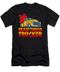 Truck Driver Big Rig Trucker Trucking Truck with Hearts Crazy Squirrel T-Shirt