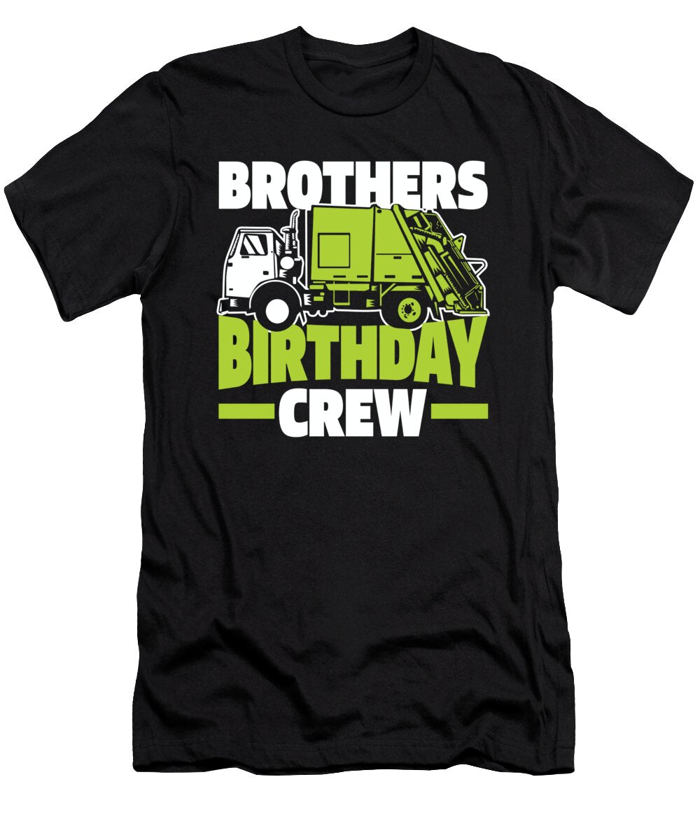 Truck Driver Brother Rig Trucker Trucking Garbage Truck Crazy Squirrel T-Shirt