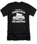 Truck Driver Christmas Rig Trucker Trucking Garbage Truck Crazy Squirrel T-Shirt