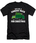 Truck Driver Christmas Trucker Trucking Rig Garbage Truck Crazy Squirrel T-Shirt