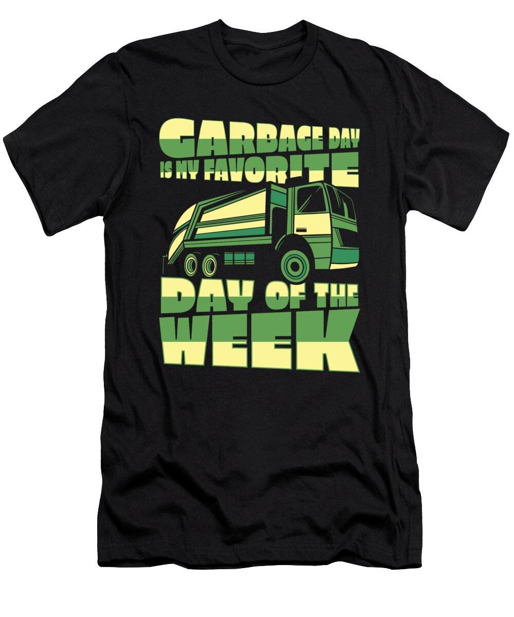 Truck Driver Favourite Trucking Trucker Rig Garbage Truck Crazy Squirrel T-Shirt