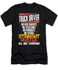 Truck Driver Gift Straight Hustle All Day Everyday Truck Driving Kanig Designs T-Shirt