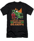 Truck Driver Grandpa Trucker Rig Trucking Garbage Truck Crazy Squirrel T-Shirt