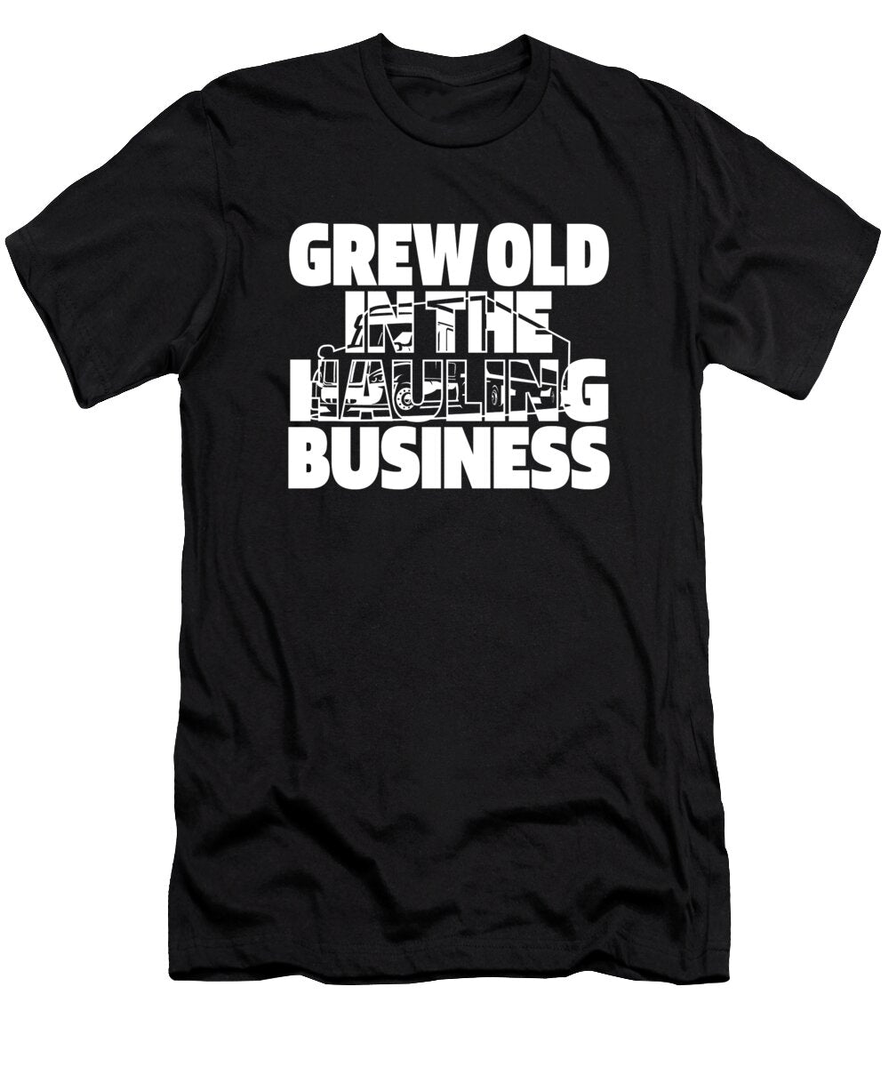 Truck Driver Hauling Rig Trucking Old Man Trucker Crazy Squirrel T-Shirt