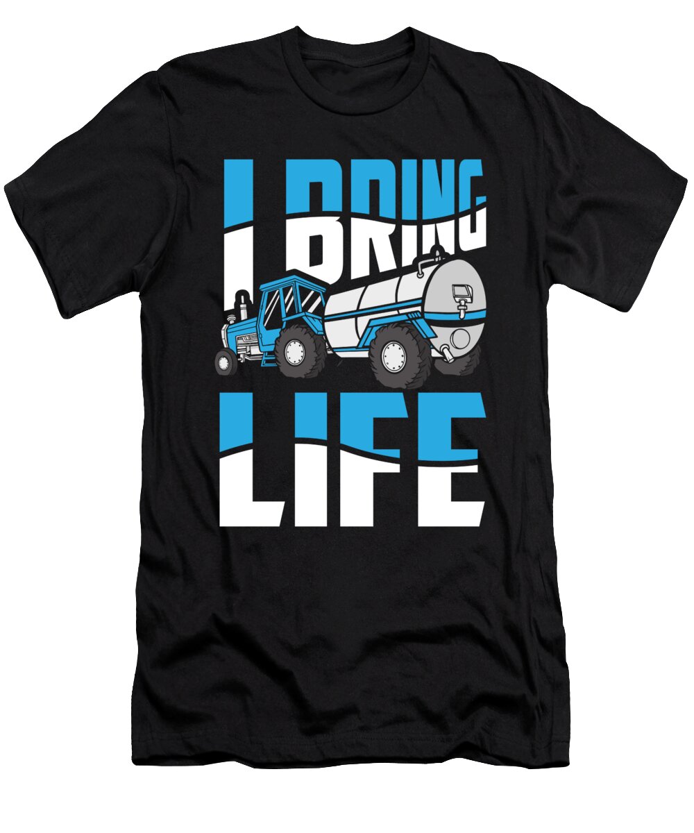 Truck Driver Life Rig Trucker Trucking Water Truck Driver Crazy Squirrel T-Shirt