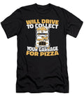 Truck Driver Pizza Trucker Trucking Rig Garbage Truck Crazy Squirrel T-Shirt