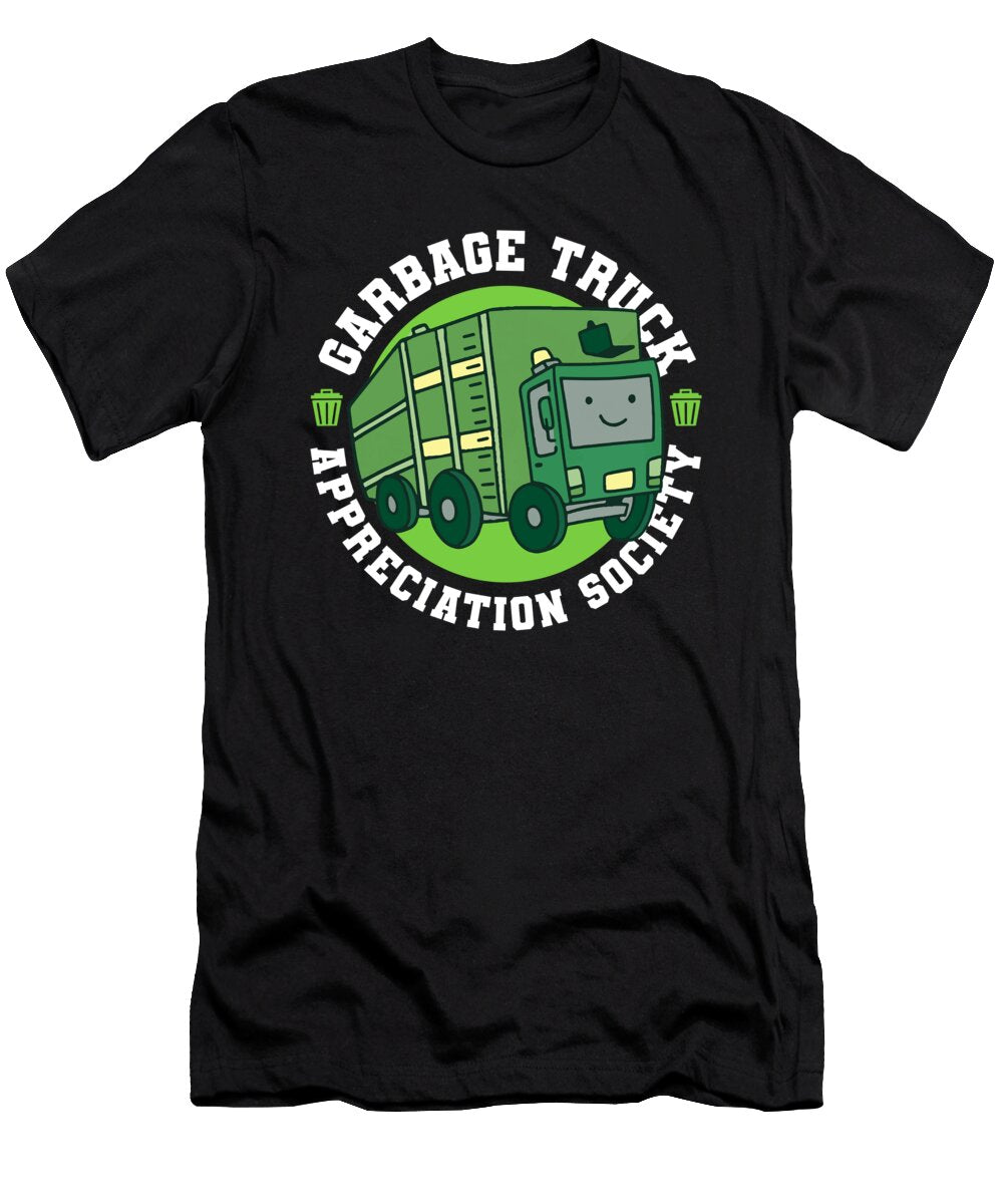 Truck Driver Society Trucking Trucker Rig Garbage Truck Crazy Squirrel T-Shirt