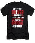 Truck Driver Superhero Rig Trucking Water Truck Driver Crazy Squirrel T-Shirt