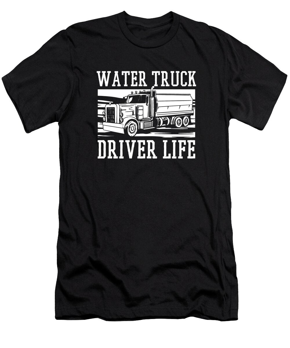 Truck Driver Tanker Trucker Rig Trucking Water Truck Driver Crazy Squirrel T-Shirt