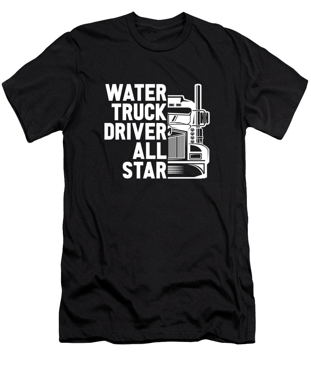 Truck Driver Tanker Trucking Rig Trucker Water Truck Driver Crazy Squirrel T-Shirt