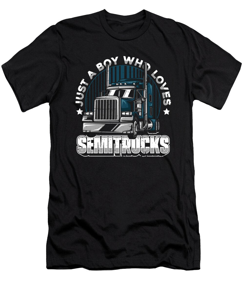 Truck Driver Trucker Big Rig Trucking Semi Truck Crazy Squirrel T-Shirt