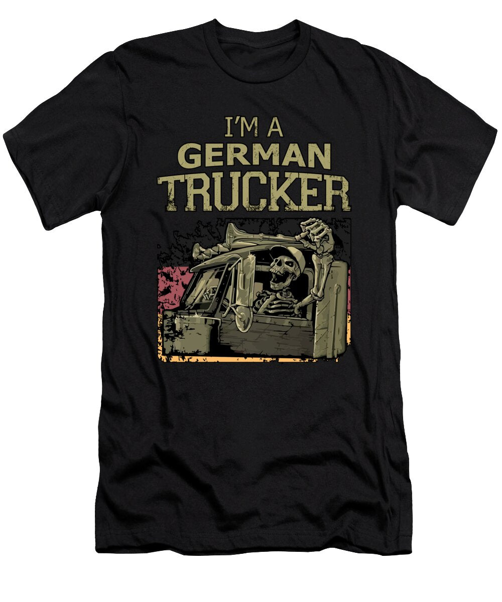 Truck Driver Trucker German Trucks Funny Gift Idea Tshirtconcepts Marvin Poppe T-Shirt