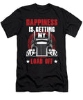 Truck Driver Trucker Happiness Is Getting My Load Off Thomas Larch T-Shirt