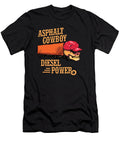 Truck Driver Trucker Skull Asphalt Cowboy Diesel Power Thomas Larch T-Shirt