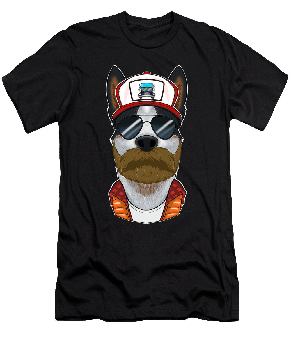 Trucker Dog I Truck Driver Australian Cattle Dog Maximus Designs T-Shirt