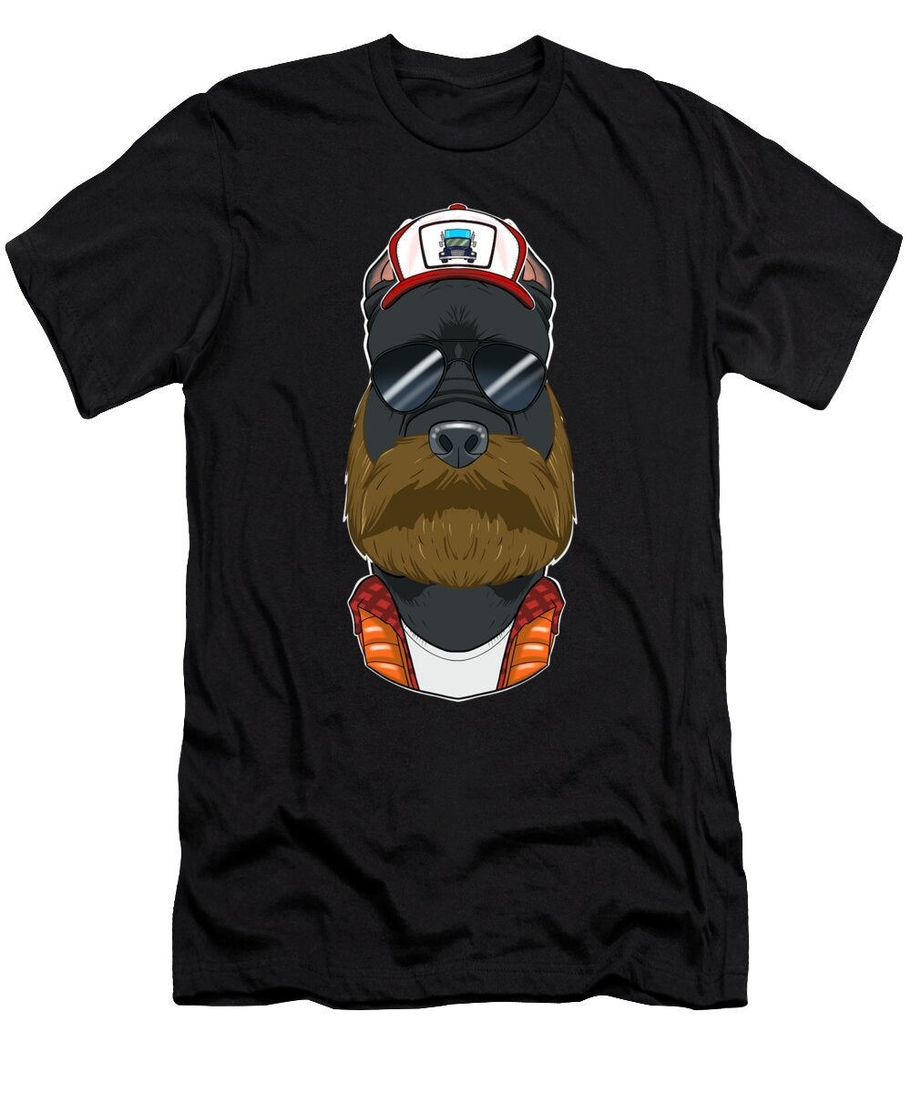 Trucker Dog I Truck Driver Cane Corso Maximus Designs T-Shirt