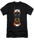 Trucker Dog I Truck Driver Doberman Maximus Designs T-Shirt