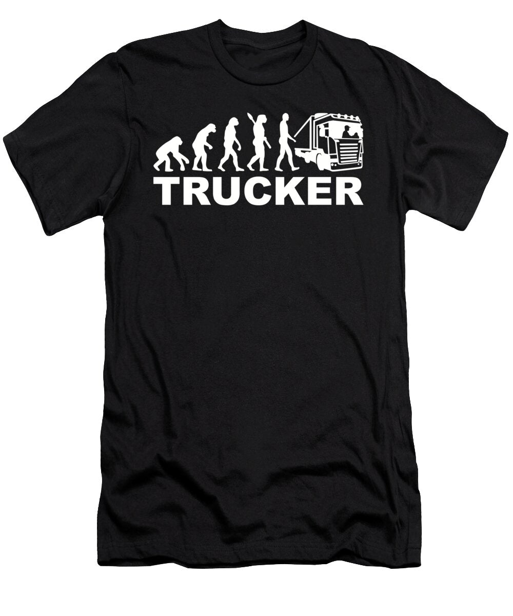 Trucker Evolution By Designzz T-Shirt