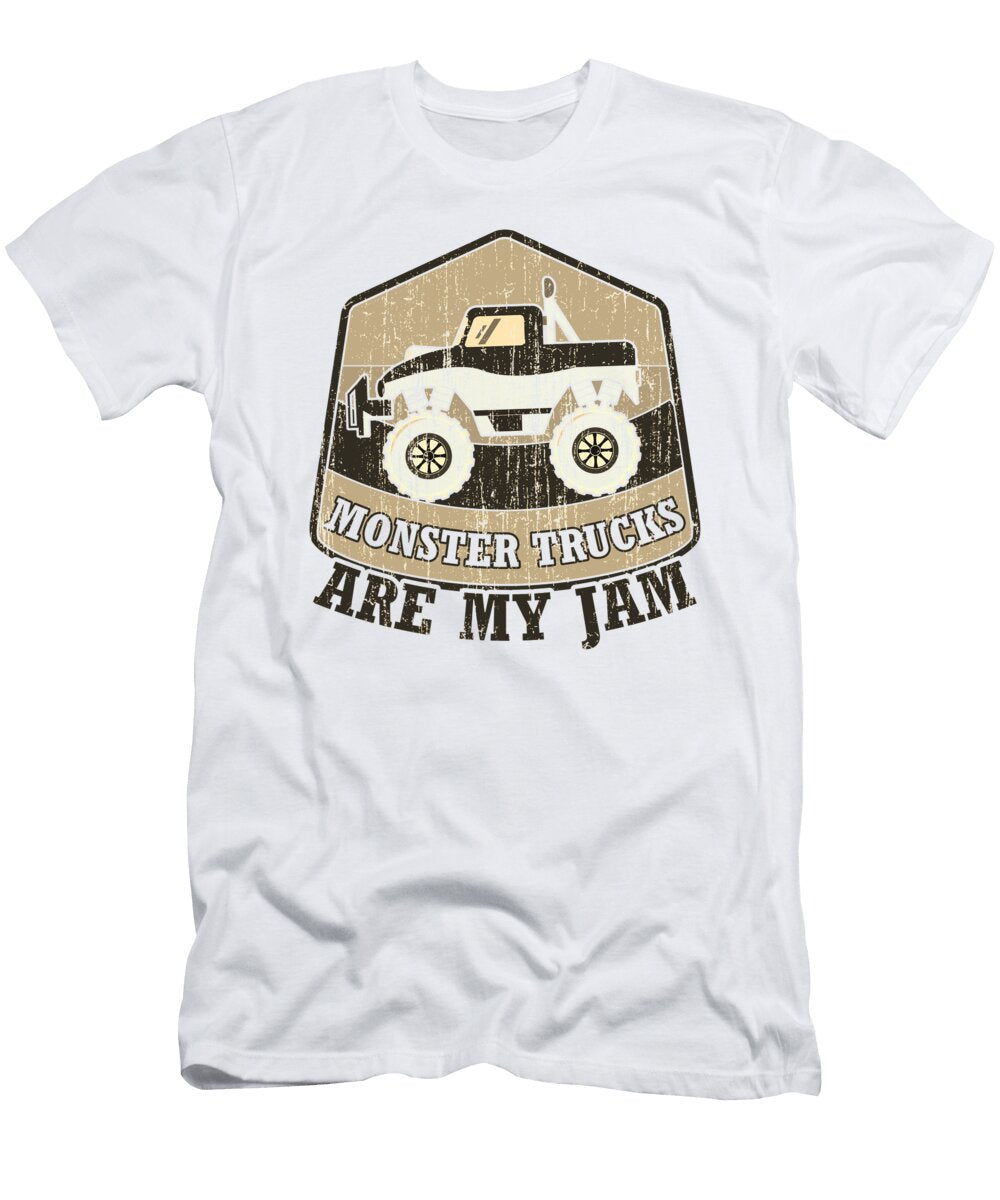 Trucker Gifts Monster Trucks Are My Jam Monster Truck Lover Gift Idea Kanig Designs T-Shirt