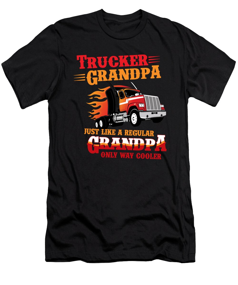 Trucker Grandpa Plays with Trucks Driver Gift Thomas Larch T-Shirt